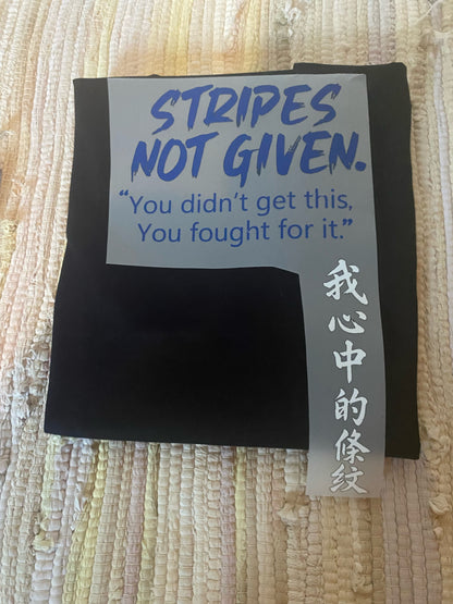 STRIPES NOT GIVEN. — Stripe 002